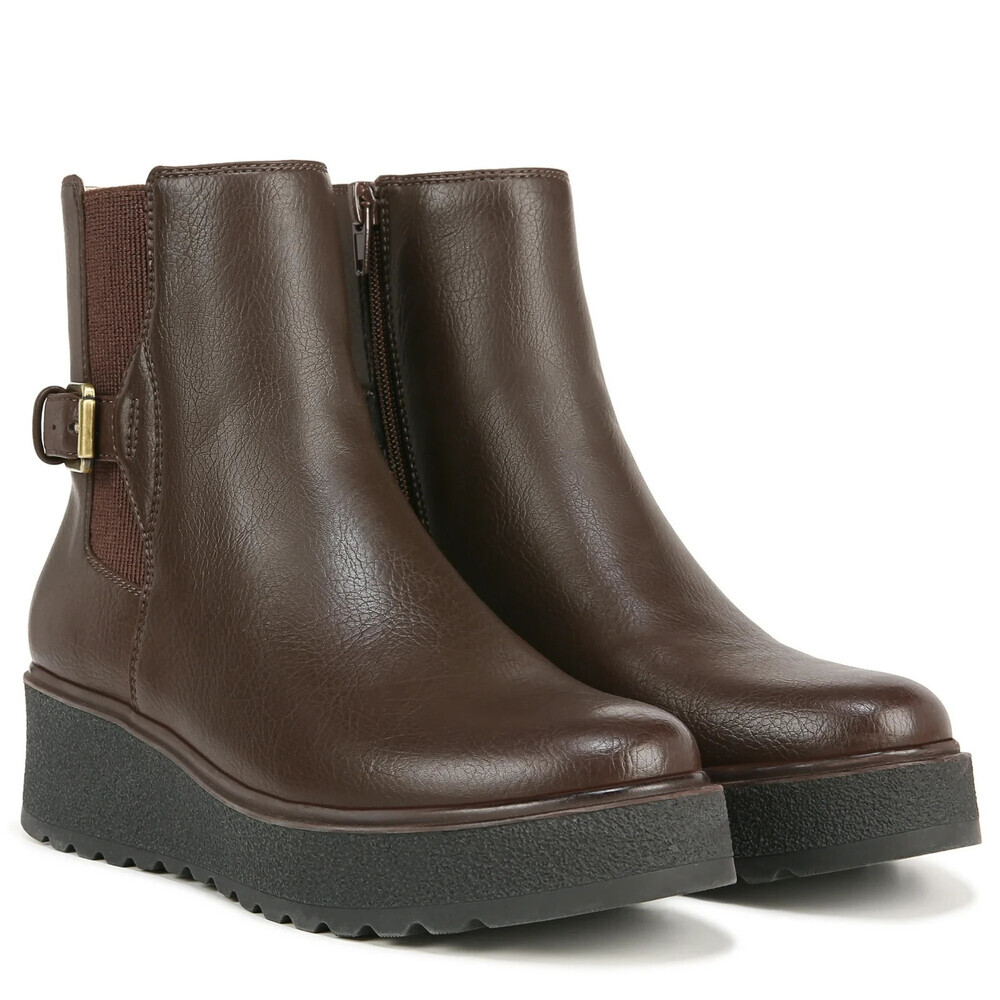 Soul Naturalizer Jayda Boots Women's US 10 Brown Platform Ankle Chelsea RHS6248